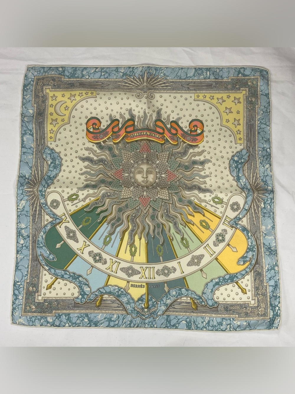 Hermes Silk Scarf Gloria Soli 40cm Carpe Diem Joachim Metz Gavroche